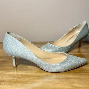 Badgley Mischka Glitter Heels